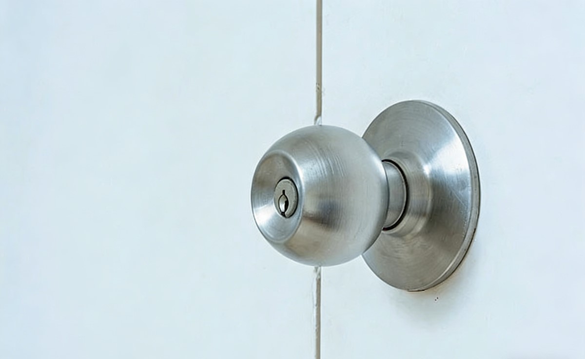 Knob door lock set