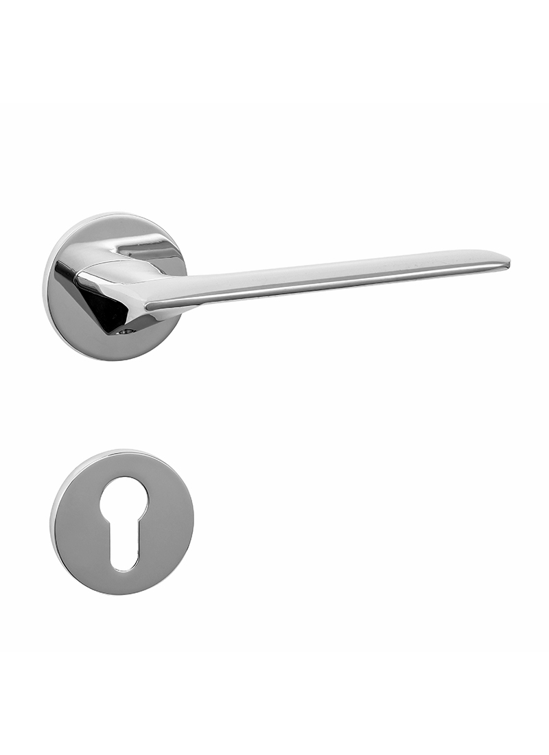 Polish chrome door handle