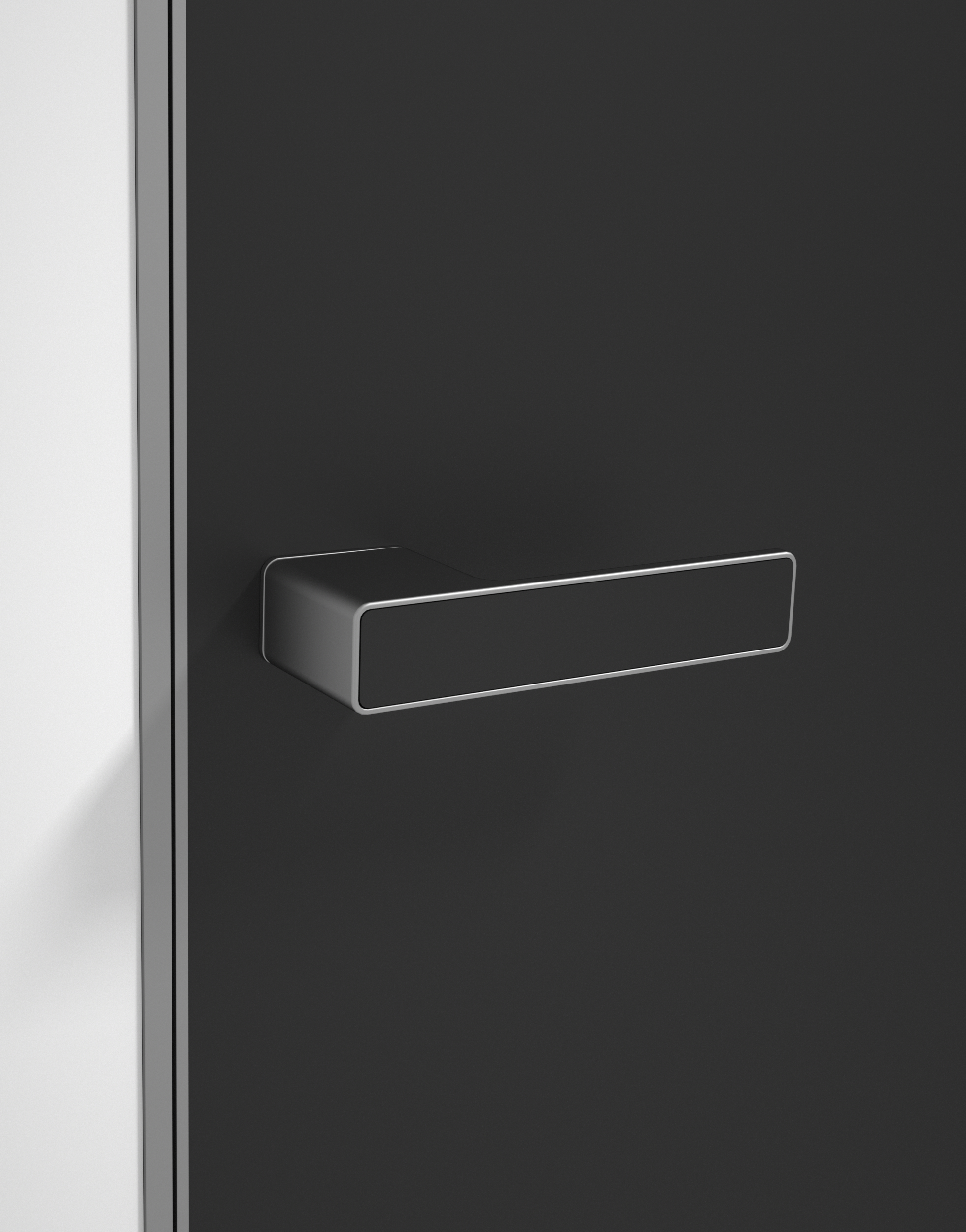 minimalist door lock for wooden door