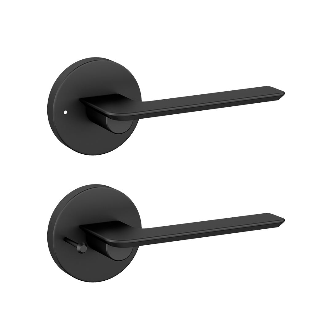 matt black door handle