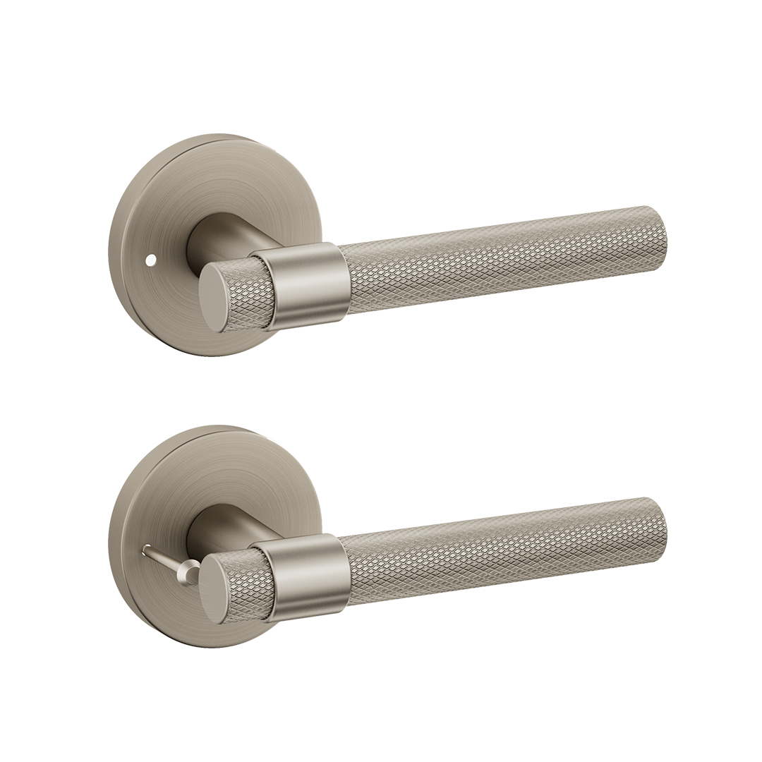 matt satin nickel door handle