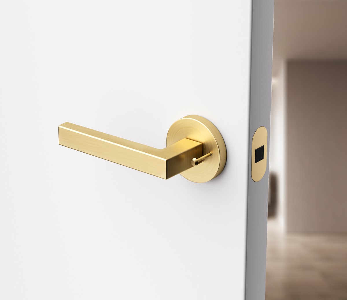 Modern interior door handles