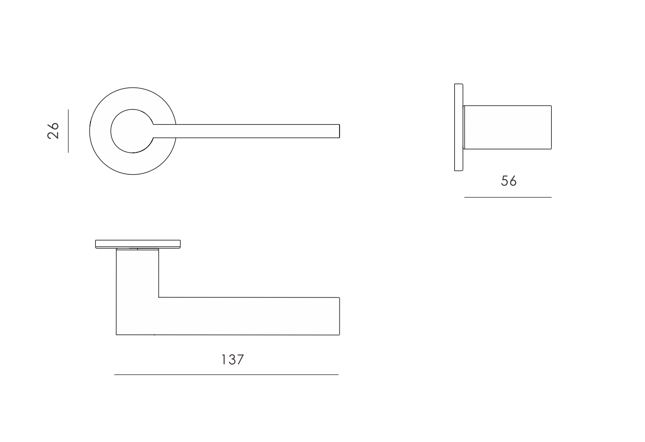 high quality rosette door handle