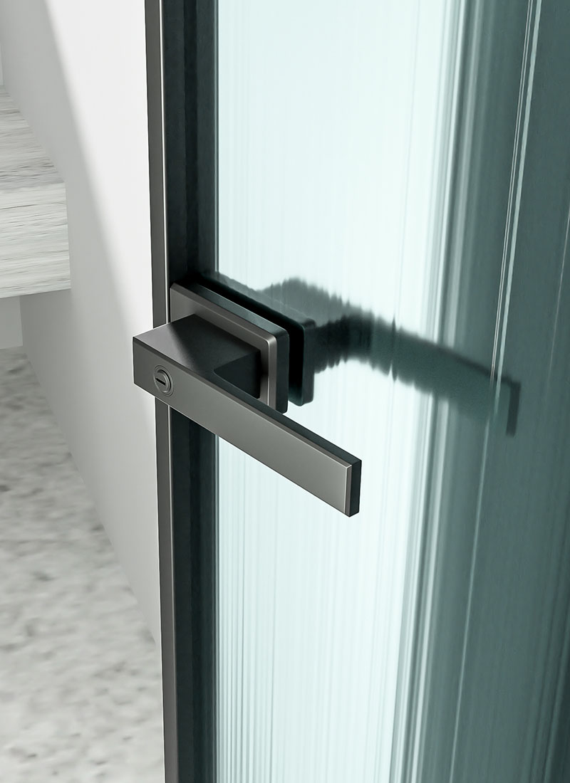 Modern Glass Door Handle Lock