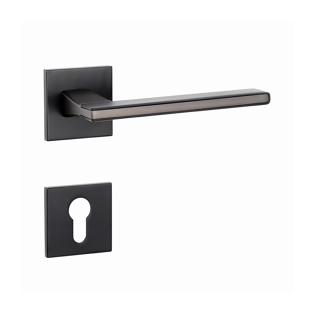 Stain  black nickel door handle