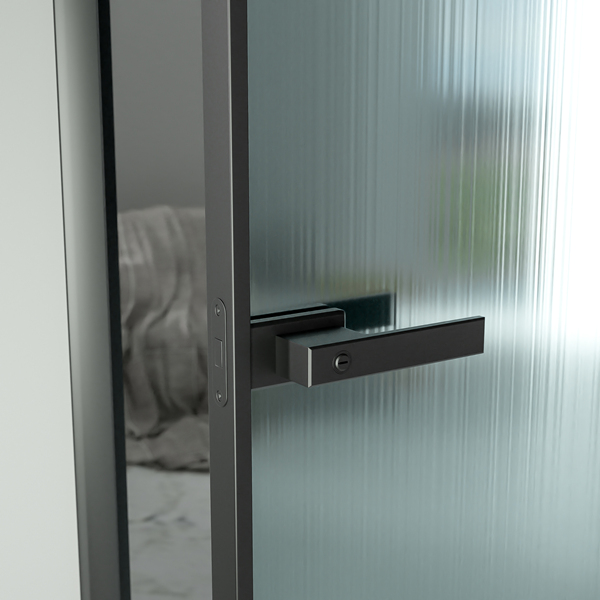 modern interior design glass doorlocks