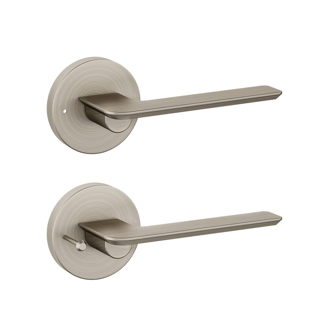 matt satin nickel door handle
