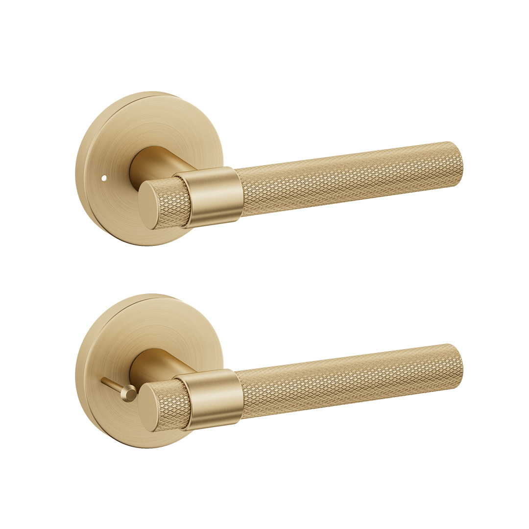22k matt gold door handle