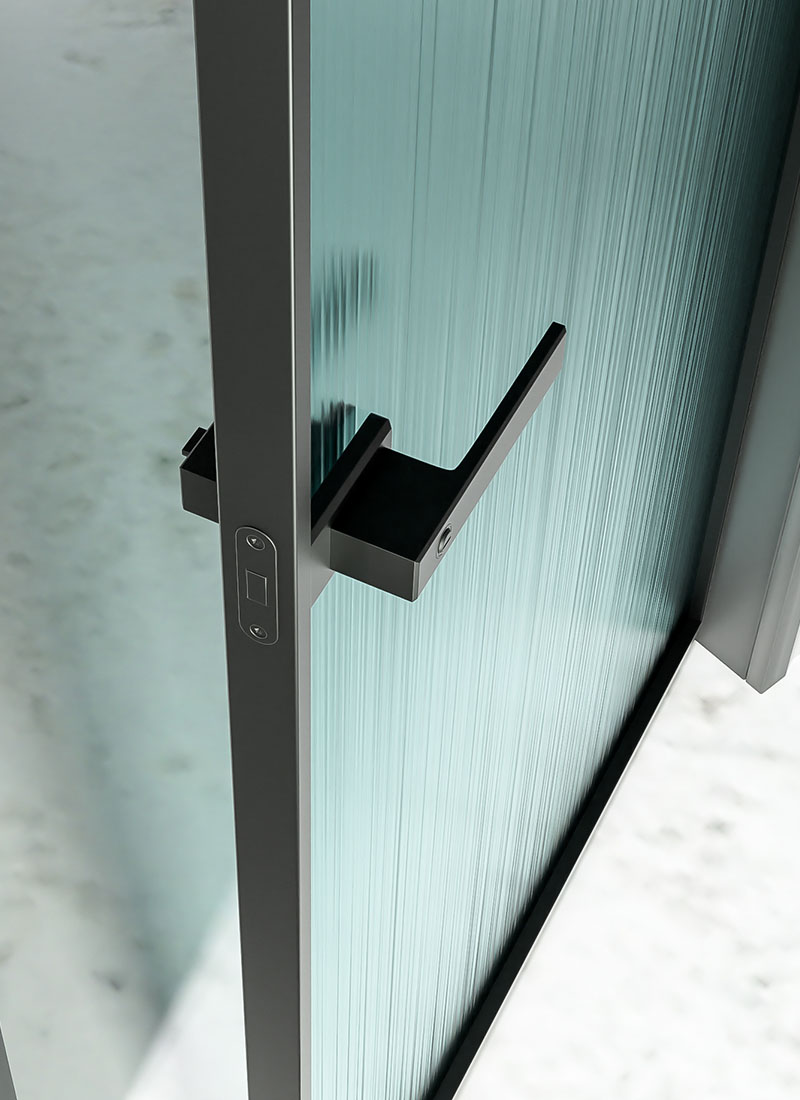 aluminium glass door handle