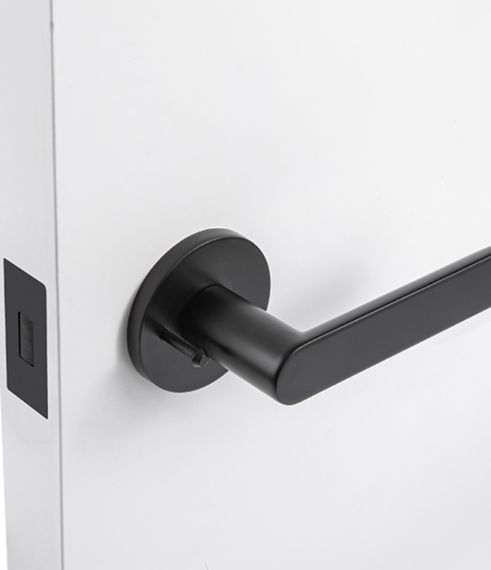 Matt black wood door handle supplier