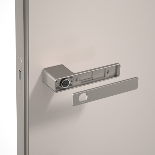 Platinum grey door lock