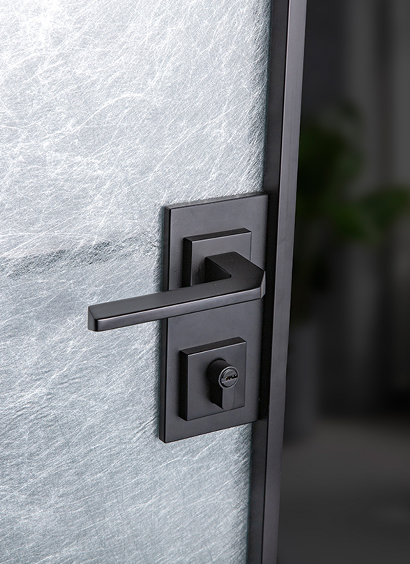 modern black door knobs