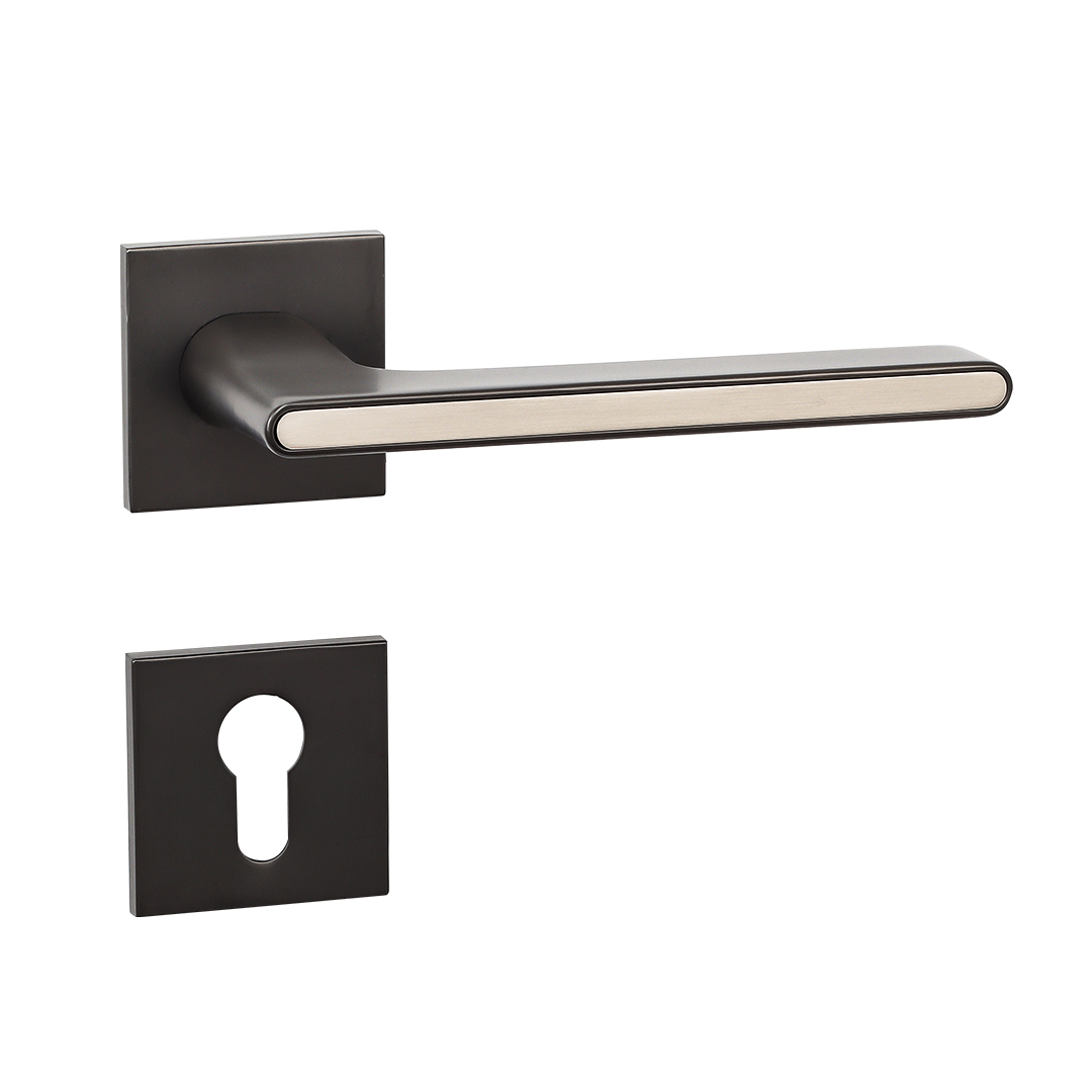 Stain  black nickel door handle