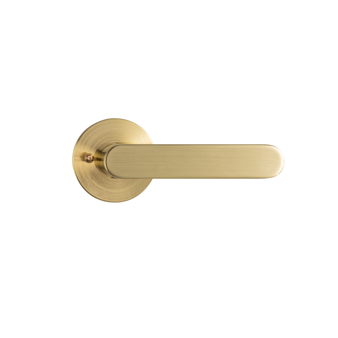 simple matt gold door handle factory