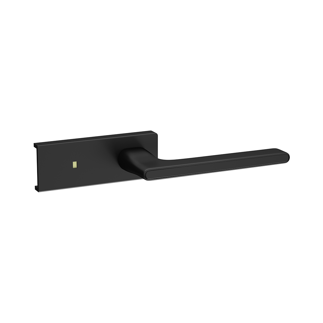 Matt black door knob 