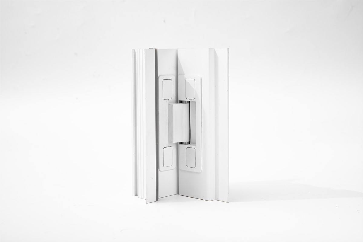 Matte white ultra-narrow hinge