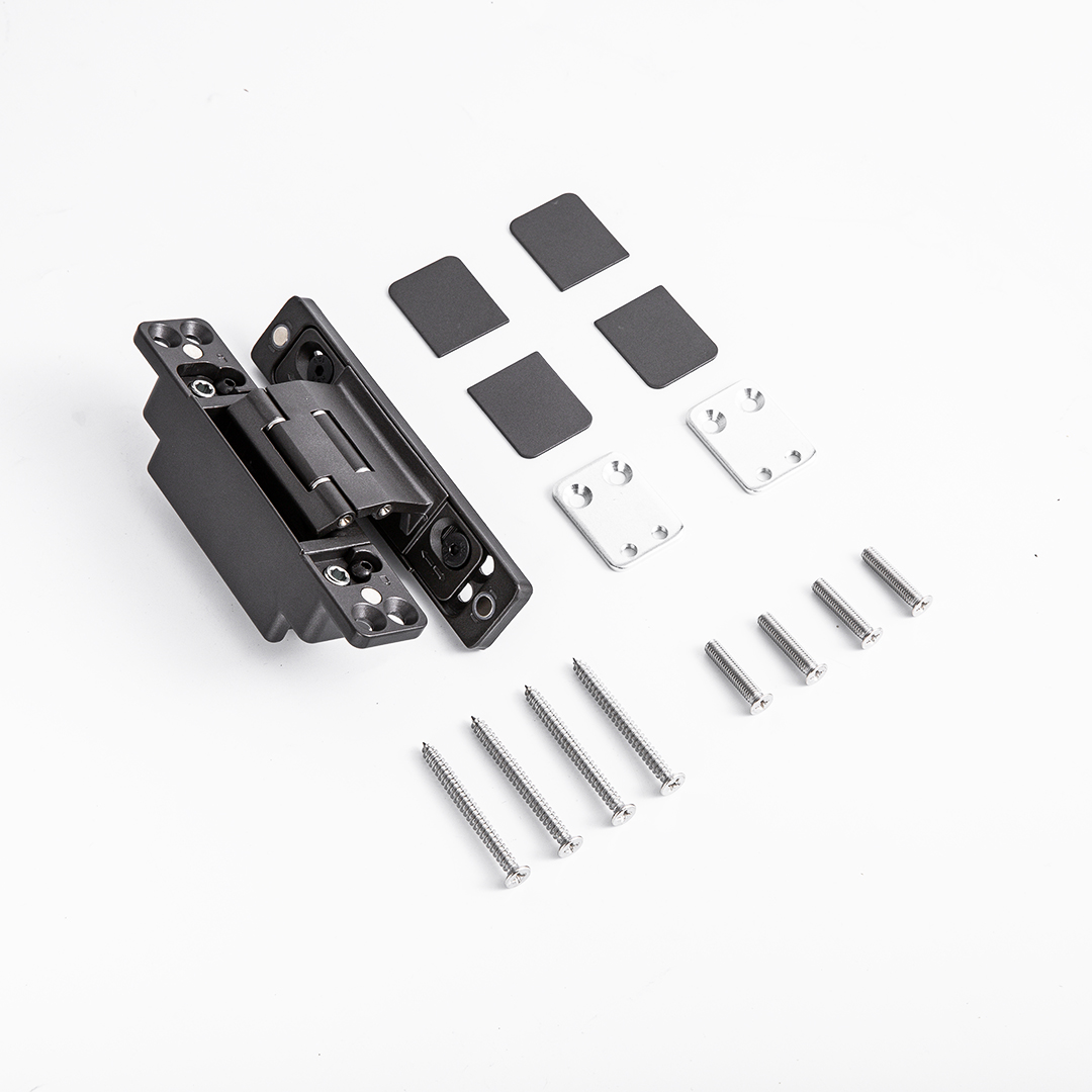 Hidden door hinge set
