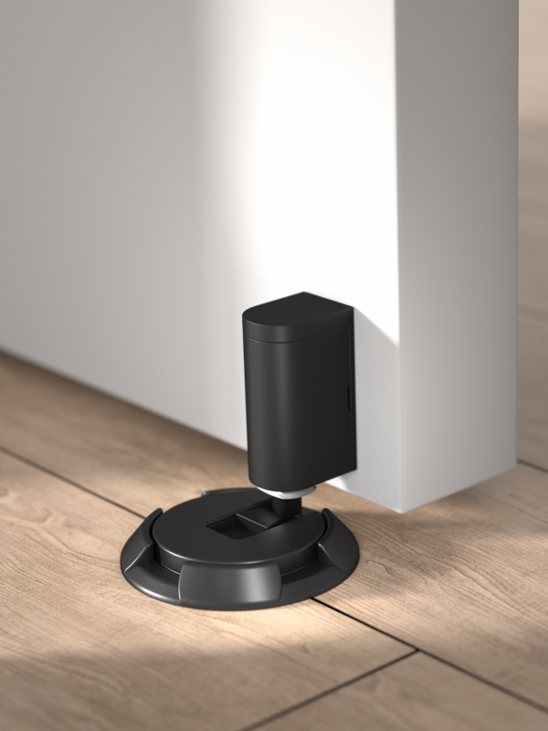 matt black door stop