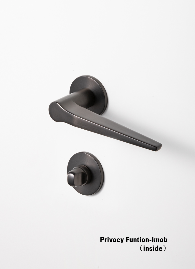 modern black door knobs