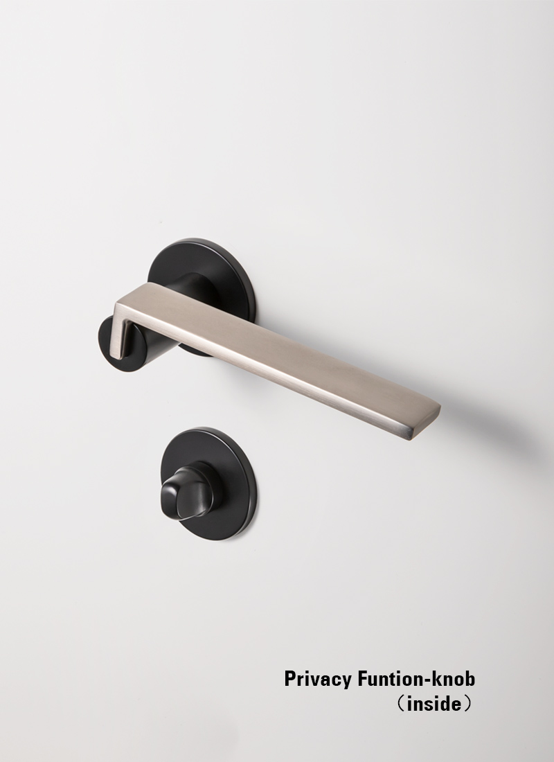 modern black door lock