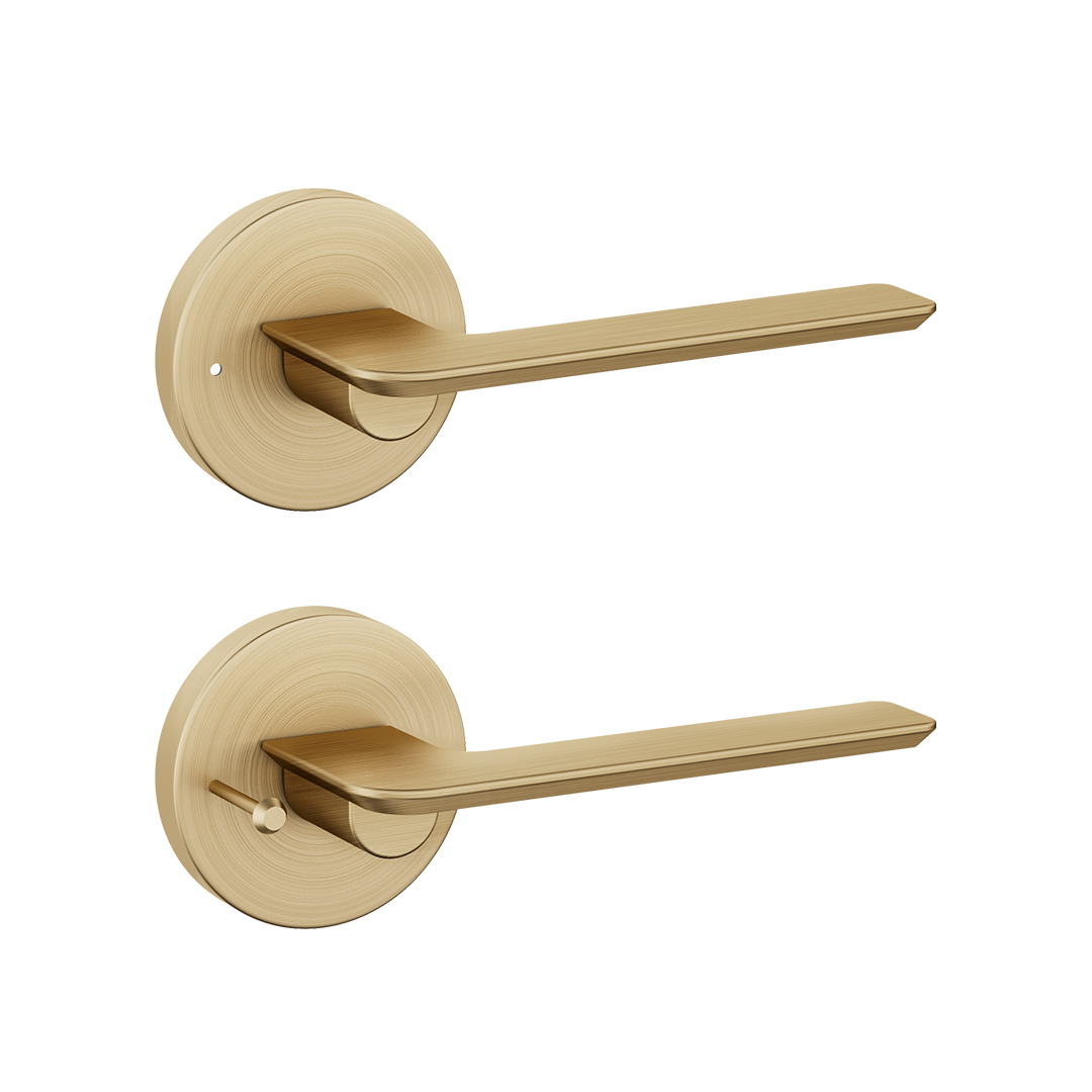 22k matt gold door handle