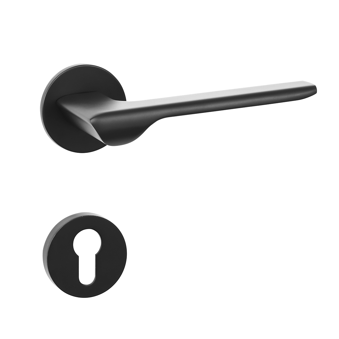 Matt black door  handles