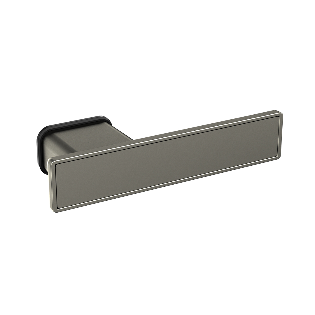 Bouton de porte gris platine