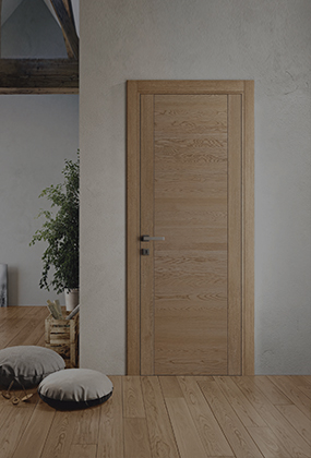Manija de puerta de madera