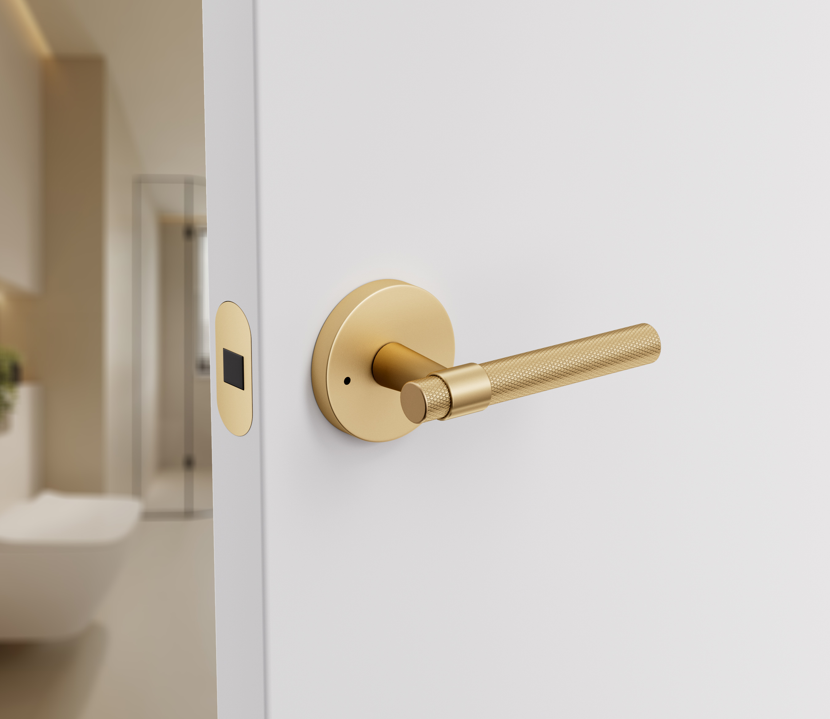 Modern interior door handles