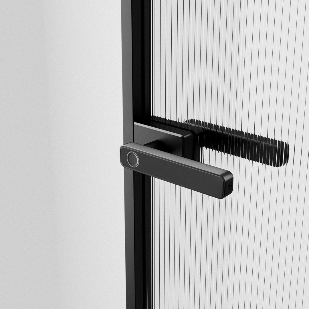 glass smart door handle