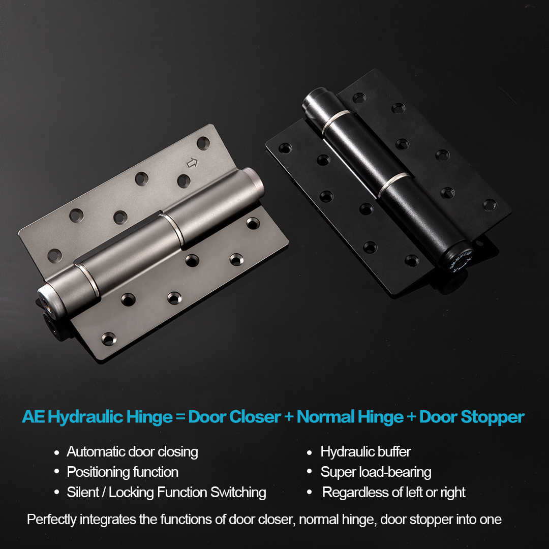 Two-dimensional hydraulic swing hinge