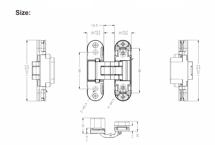 Minimalist hinge design