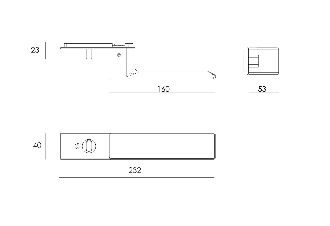 modern black door knobs