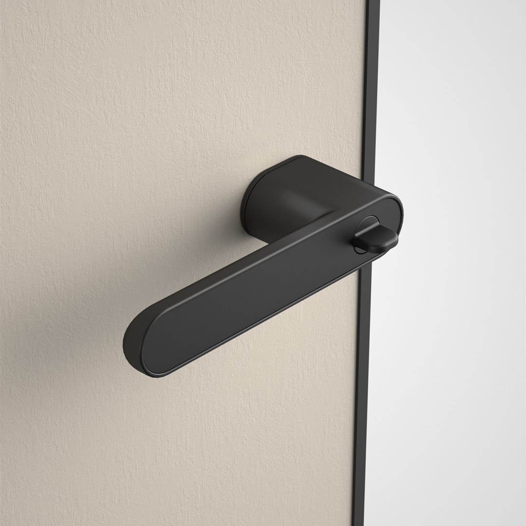 matt black hidden door handle