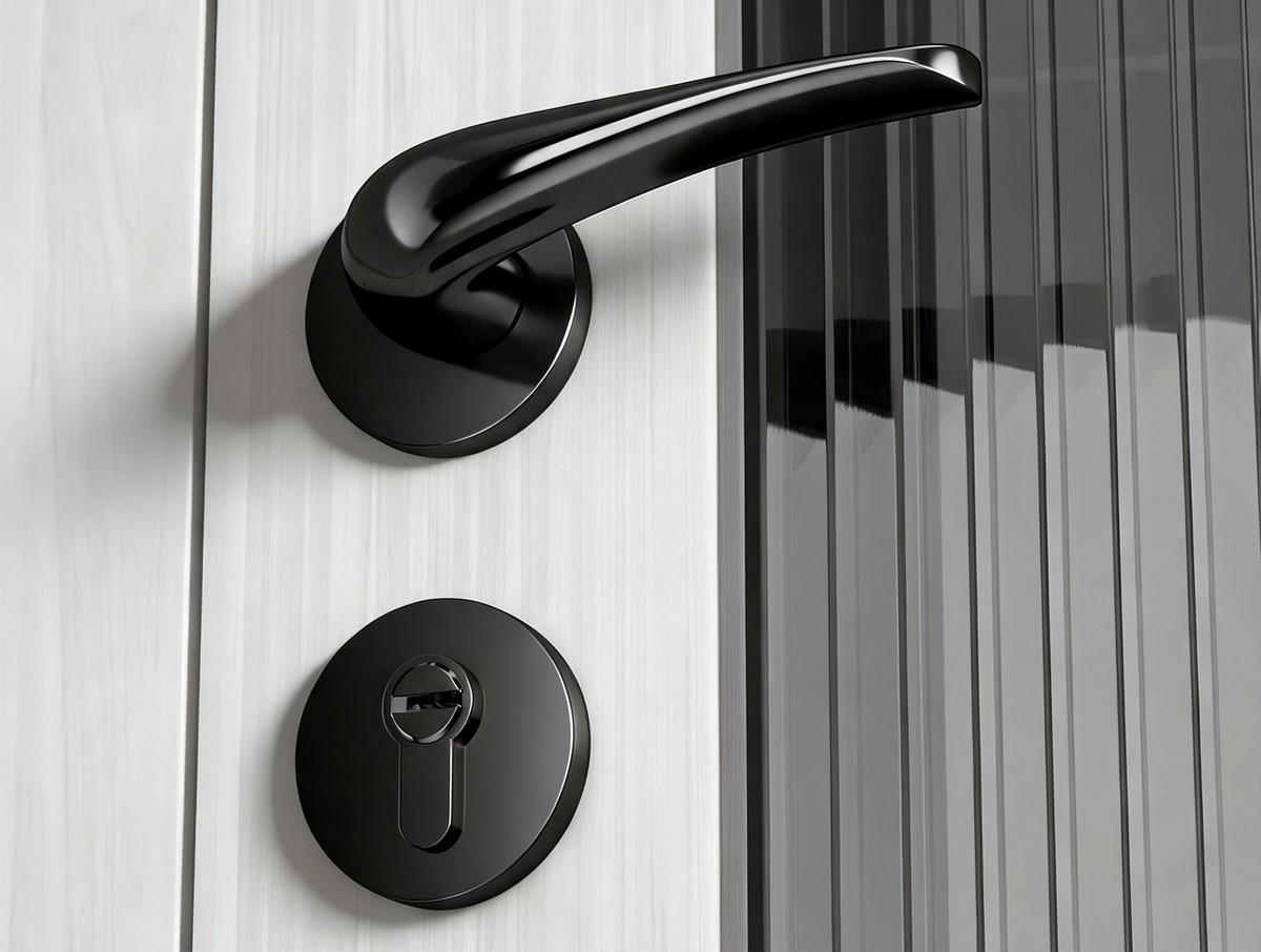 IISDOO-84347-Gloss Black Door Handle