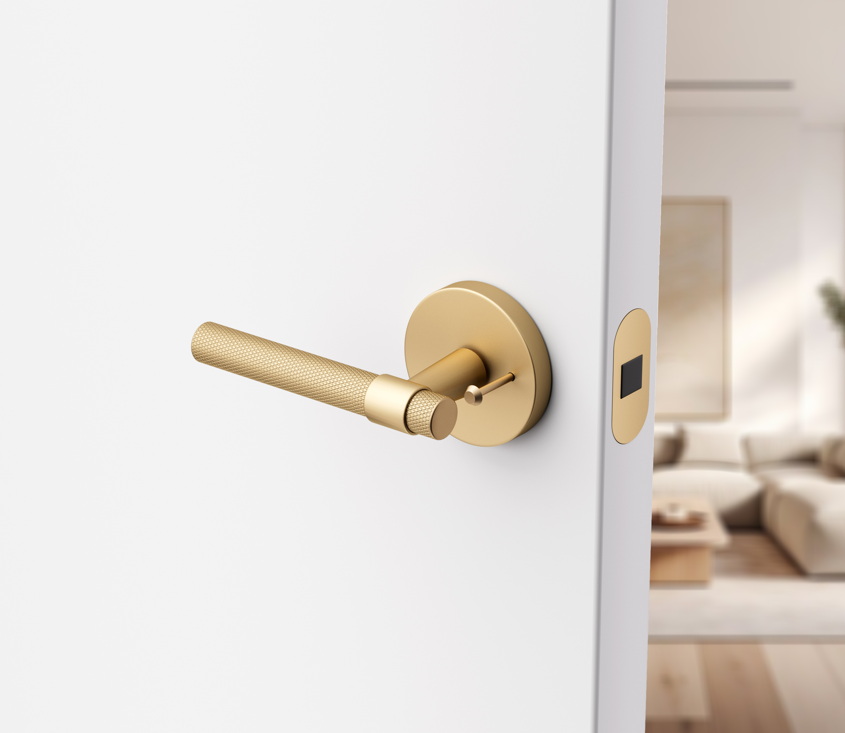 Modern interior door handle