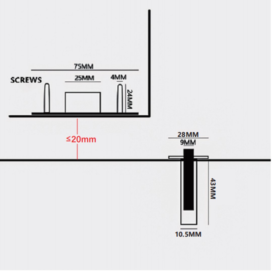 Door closer product application diagram