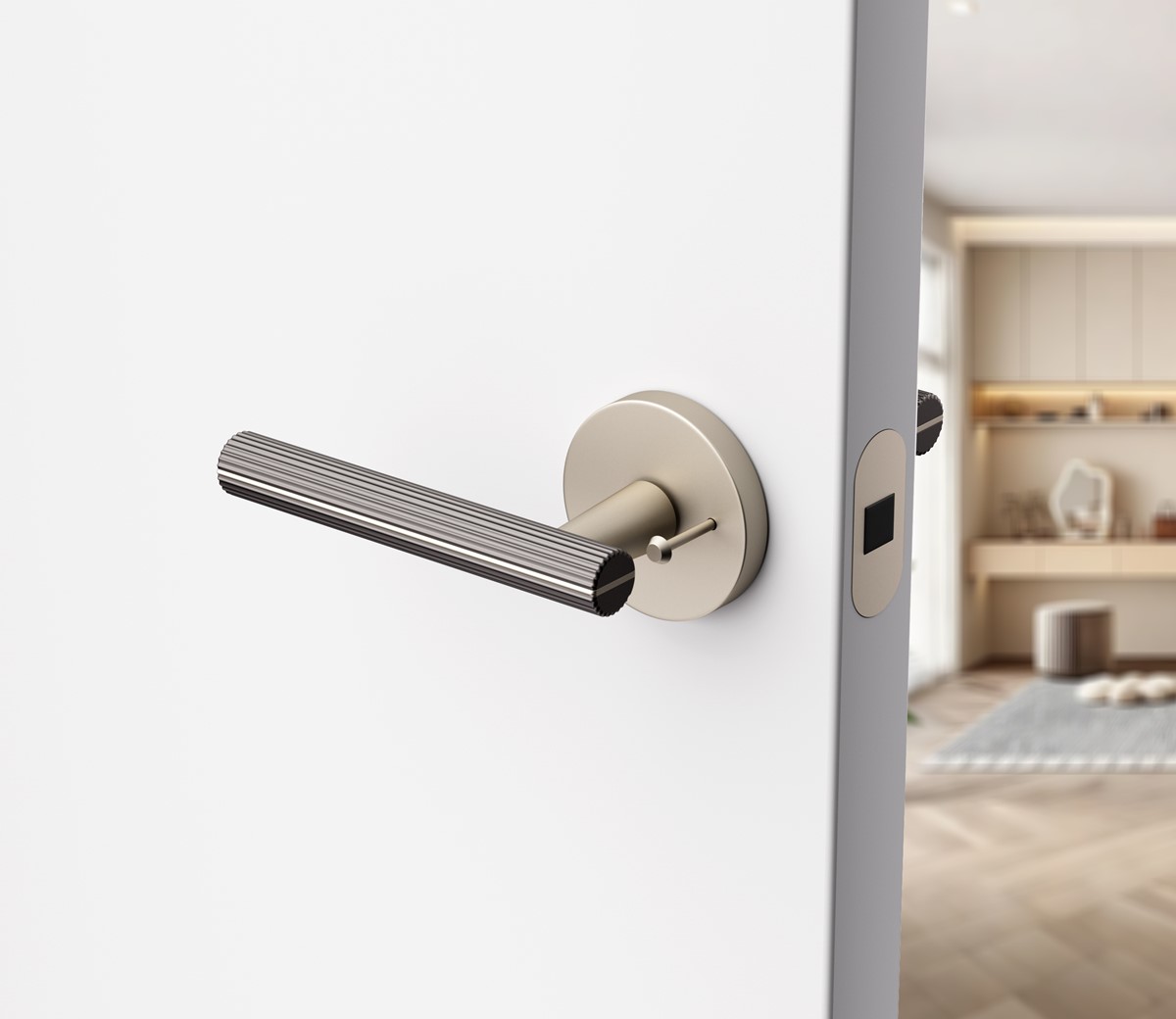 Luxury wooden door handles