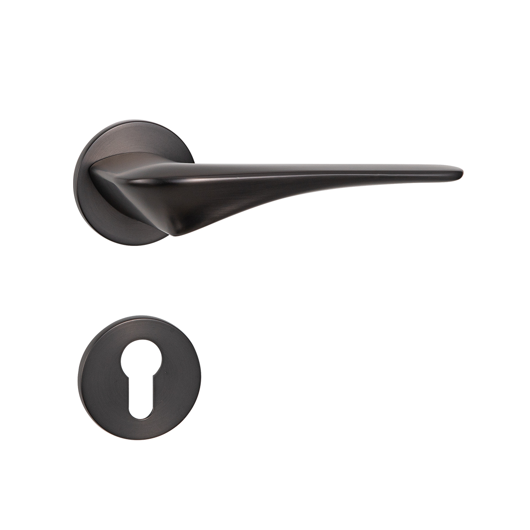 Satin black nickel door knob