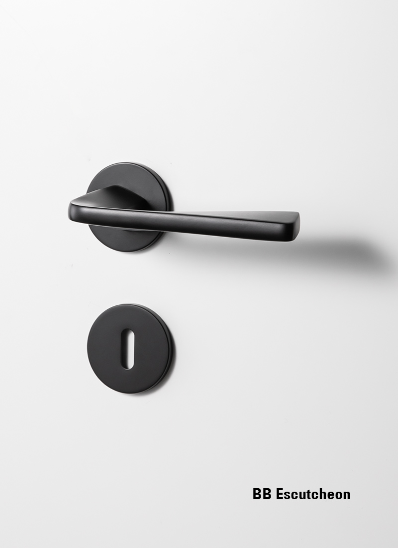 black privacy door handles