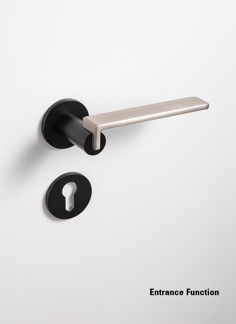 black privacy door handles