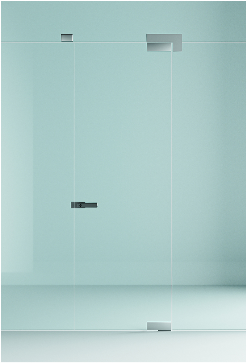 Glass Door Without Slim Aluminum Frame