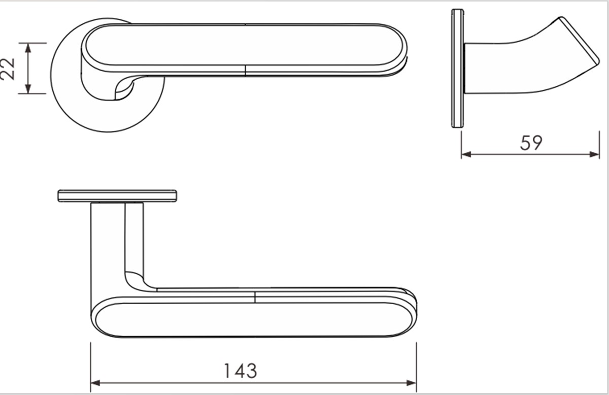 Minimalist door hardware design
