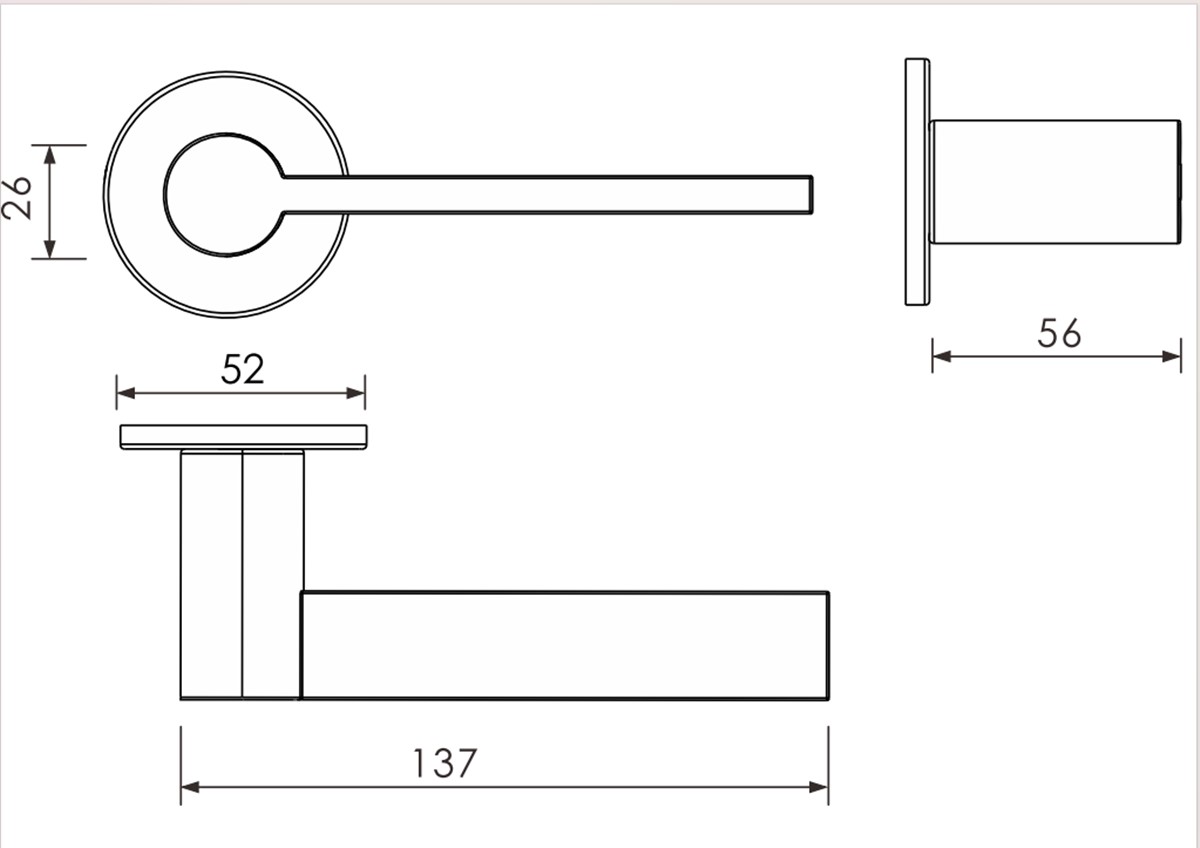 Minimalist door handle design