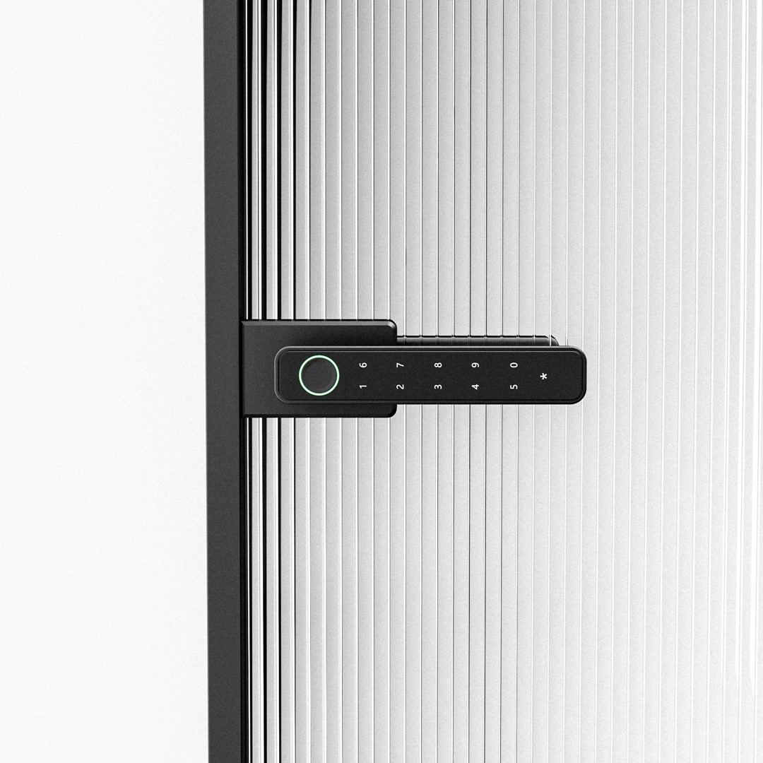 glass door lock