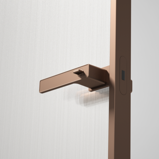 Satin champagne door lock