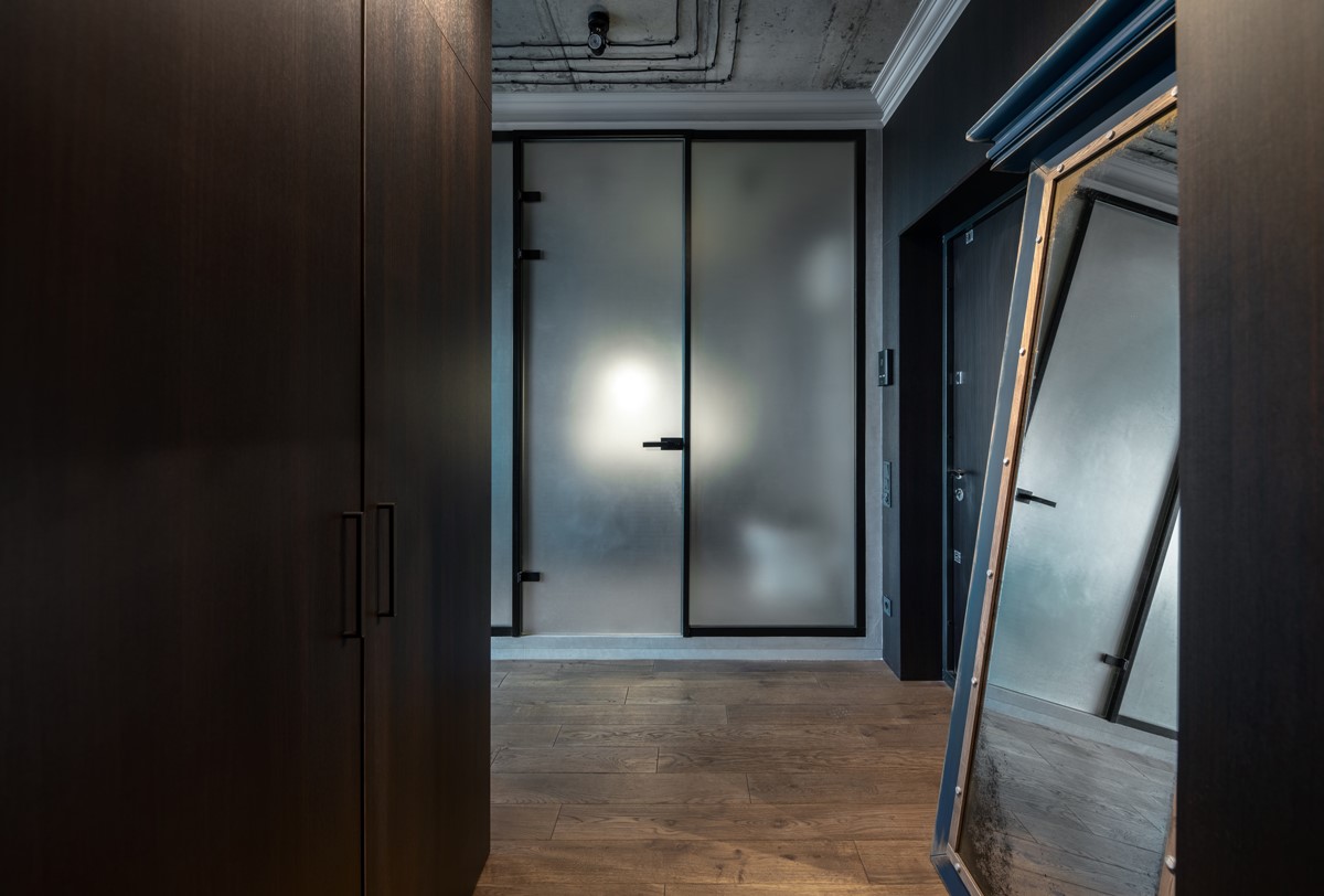 Bathroom glass door lock