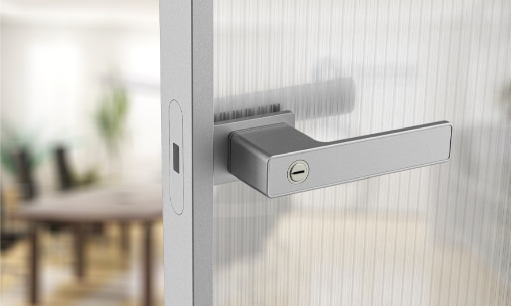 Glass Door With Slim Aluminum Frame Set