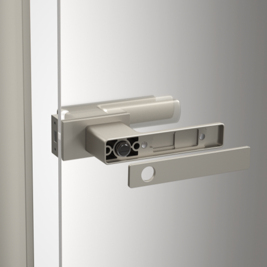 Platinum grey door lock