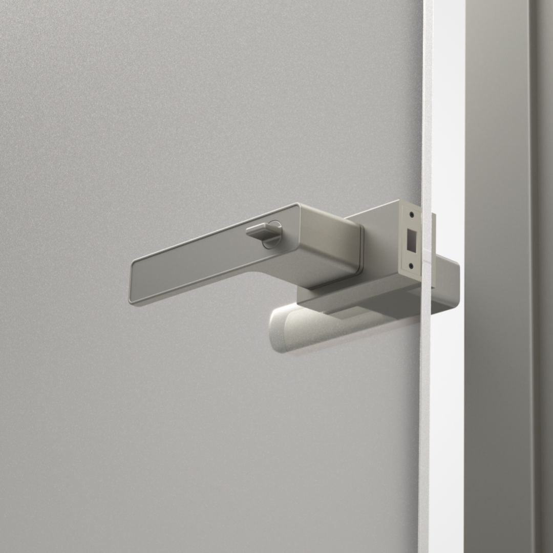 Platinum grey door lock